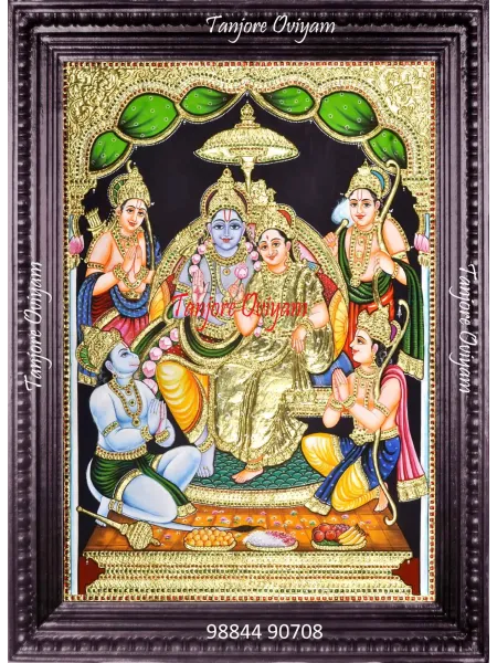 Ramar Pattabishegam Tanjore Painting – Devotional Serenity Edition